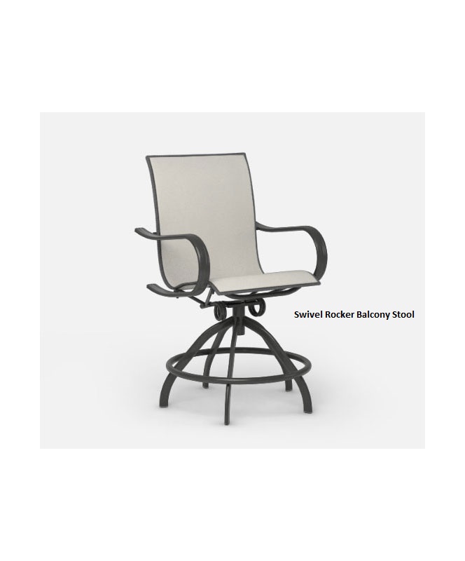 Holly Hill Swivel Balcony Chair by Homecrest - Image 4
